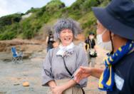 映画 めんたいぴりり パンジーの花 撮影現場