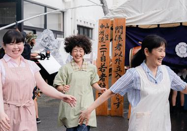 映画 めんたいぴりり パンジーの花 山笠 撮影現場