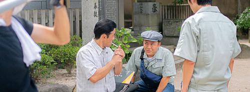 映画 めんたいぴりり パンジーの花 撮影現場
